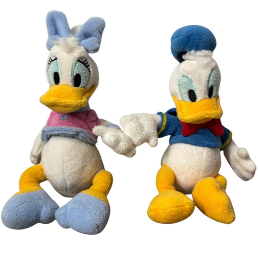 Disney Daisy Duck Donald Duck Plush Set 9.5 Inch Stuffed Toys